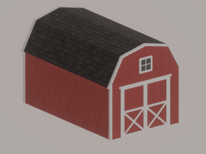 Barn Shed Modello 3D