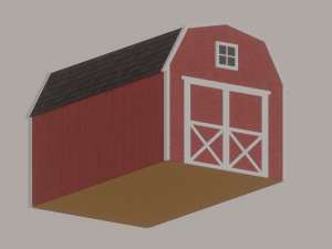 Barn Shed Modello 3D