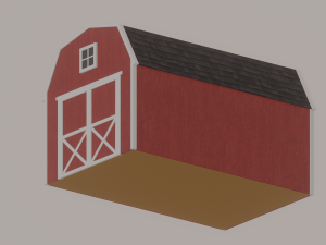 Barn Shed Modello 3D