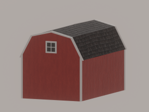 Barn Shed Modello 3D