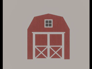 Barn Shed 3D Model