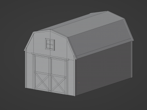 Barn Shed Modello 3D