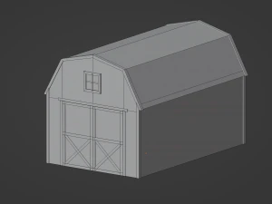 Barn Shed 3D Model