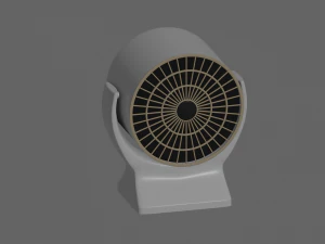 Mini Fan Heater 3D Model