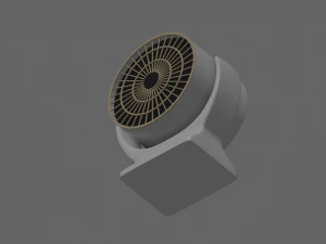 Mini Fan Heater 3D Model