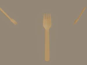 Wooden Fork 3D 모델
