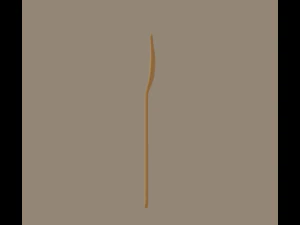 Wooden Fork 3D Model