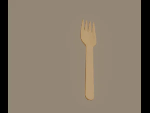 Wooden Fork 3D Model