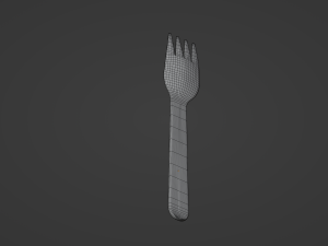 Wooden Fork 3D 模型