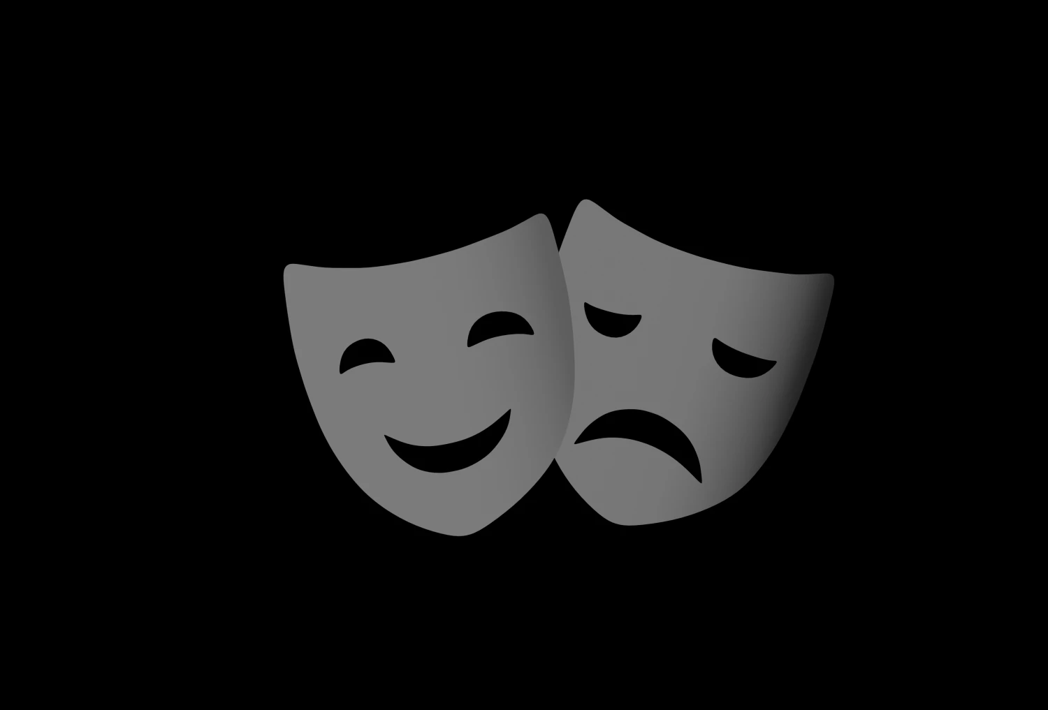Comedy Mask 3D Model .c4d .max .obj .3ds .fbx .stl .blend 