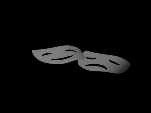 Comedy Mask 3D Model
