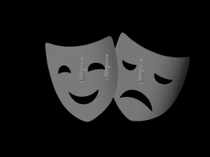 Comedy Mask 3D Model