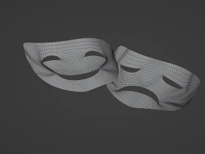Comedy Mask 3D Model