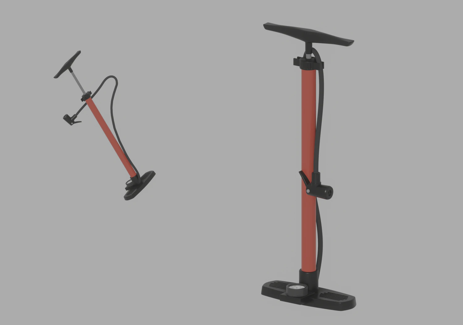 Bike Pump 3D Model .c4d .max .obj .3ds .fbx .stl .blend
