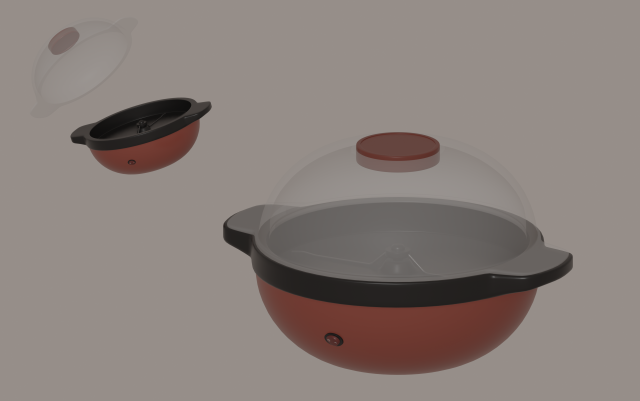 Popcorn Machine 3D Model .c4d .max .obj .3ds .fbx .stl .blend 