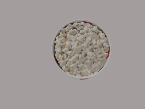 Round Popcorn Bag 3D 모델