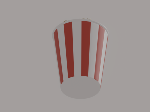 Round Popcorn Bag 3D 모델