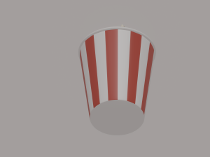 Round Popcorn Bag 3D 모델