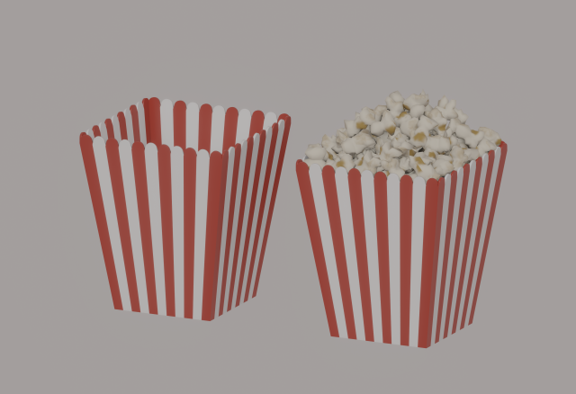 Square Popcorn Bag Modèle 3D .c4d .max .obj .3ds .fbx .stl .blend 