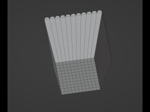 Square Popcorn Bag Modèle 3D