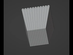 Square Popcorn Bag 3D Model