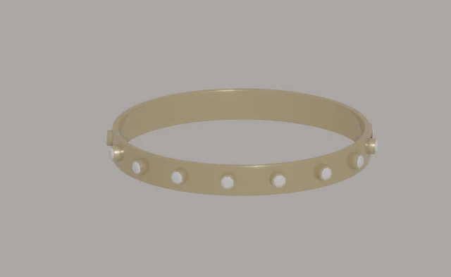 手镯 3D 模型 .c4d .max .obj .3ds .fbx .stl .blend 