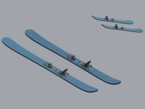Skis 3D 模型