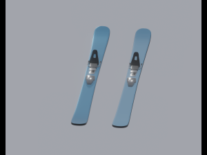 Skis Modelo 3D