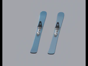 Skis 3D Model