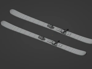 Skis 3D Model