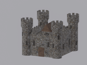 Medieval Castle Model 3D
