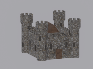 Medieval Castle Model 3D