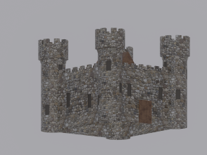 Medieval Castle Model 3D