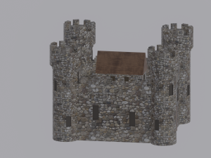 Medieval Castle Model 3D