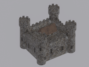 Medieval Castle Model 3D