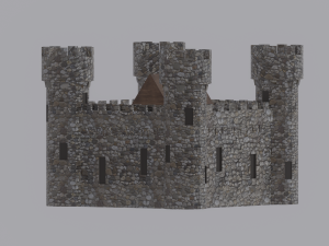 Medieval Castle Model 3D