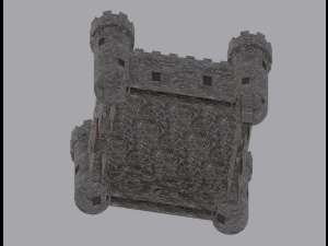 Medieval Castle Model 3D