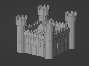Medieval Castle 3D Model