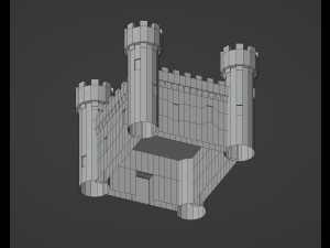 Medieval Castle Model 3D