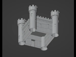 Medieval Castle 3D Model