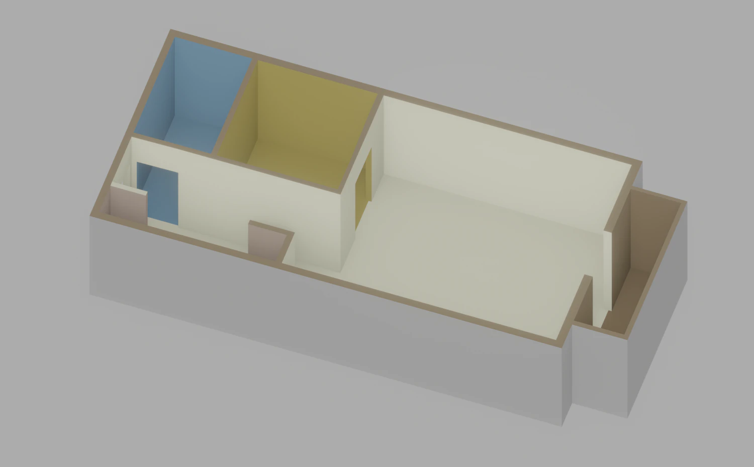 Apartment Floor Plan 3D Model .c4d .max .obj .3ds .fbx .stl .blend 