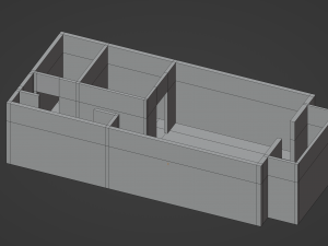 Apartment Floor Plan Model 3D
