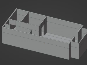 Apartment Floor Plan 3D Model