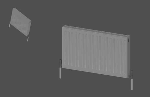 Heating Radiator Model 3D .c4d .max .obj .3ds .fbx .stl .blend 