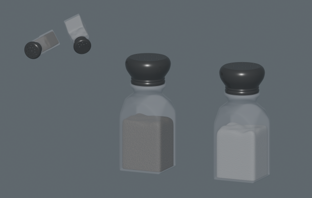 Salt and Pepper 3D Model .c4d .max .obj .3ds .fbx .stl .blend 