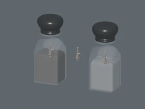 Salt and Pepper 3D Model