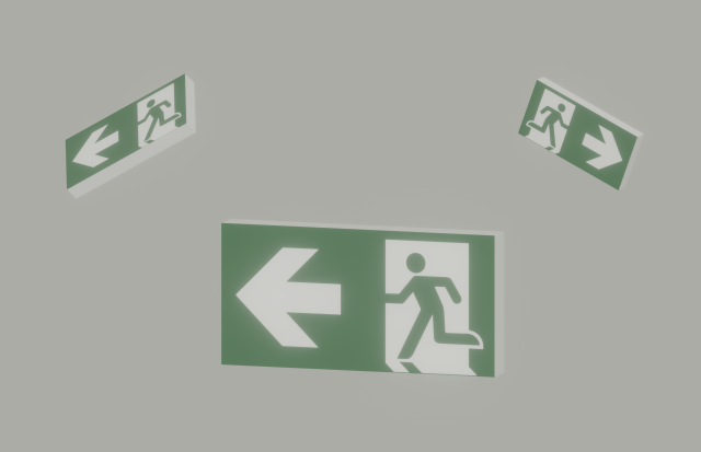 Exit Sign 3Dモデル .c4d .max .obj .3ds .fbx .stl .blend 