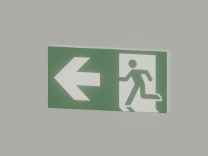 Exit Sign 3Dモデル