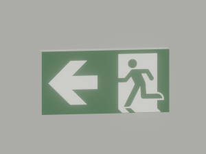 Exit Sign 3Dモデル