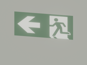 Exit Sign 3Dモデル